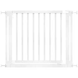 Safetots Wooden Elegance Gate - White, 95cm - 103cm