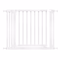 Safetots Wooden Elegance Gate - White, 97cm - 105cm