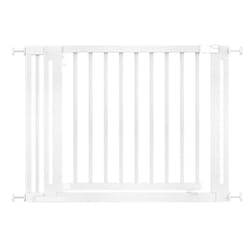 Safetots Wooden Elegance Gate - White, 105cm - 113cm