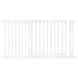 Safetots Wooden Elegance Gate - White, 145cm - 153cm