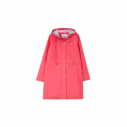 LightHouse Women's Pippa Coat - Ladies 3/4 length Waterproof Spring Summer Outdoor Coat with Hood - 12, Raspberry
