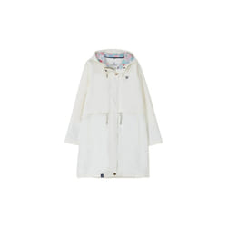 LightHouse Women's Pippa Coat - Ladies 3/4 length Waterproof Spring Summer Outdoor Coat with Hood - 18, Coconut