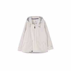 LightHouse Women's Beachcomber Waterproof Jacket - Ladies Windproof Spring Sumer Outdoor Coat with Hood - 20, Cream