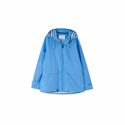 LightHouse Women's Beachcomber Waterproof Jacket - Ladies Windproof Spring Sumer Outdoor Coat with Hood - 18, New Marine Blue