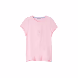 LightHouse Women's Causeway Short Sleeve Tee - Ladies Cotton Stretch T-Shirt - 20, Pink Flower