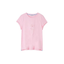 LightHouse Women's Causeway Short Sleeve Tee - Ladies Cotton Stretch T-Shirt - 20, Pink Flower