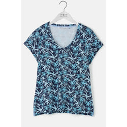 Ariana Womens T-Shirt - UK 16, Navy Floral