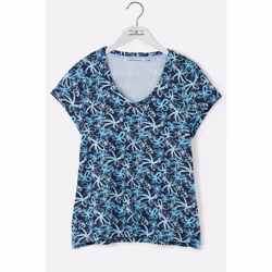Ariana Womens T-Shirt - UK 20, Navy Floral