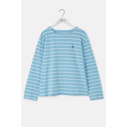Causeway Womens Breton Top - UK 18, Marine Blue Stripe
