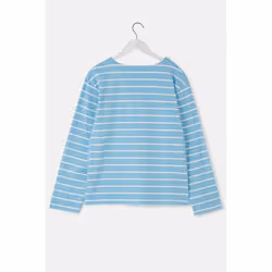 Causeway Womens Breton Top - UK 18, Marine Blue Stripe