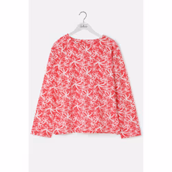 Causeway Womens Breton Top - UK 14, Raspberry Floral