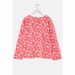 Causeway Womens Breton Top - UK 14, Raspberry Floral