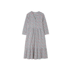 LightHouse Women's Katie Midi Dress - Ladies' Cotton Stretch V-Neck Casual Dress with Pockets - 16, Ditsy Floral