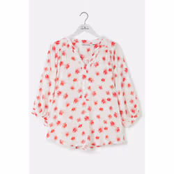 Lola Womens Blouse - UK 18, Soft Pink Floral