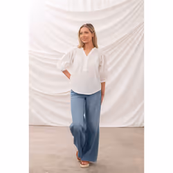 Lola Womens Blouse - UK 16, Floral Broderie Anglaise