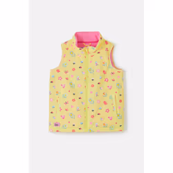 Alex Kids Printed Gilet - 1-2 Yrs, Spring Garden