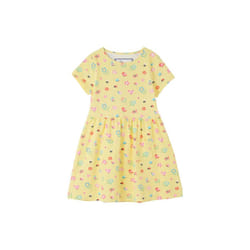 LightHouse Girls' Marnie Jersey Dress - Kids' Cotton Stretch Dress - 4-5 Yrs, Spring Garden