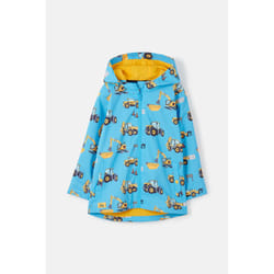 Ethan Kids Waterproof Jacket - 3-4 Yrs, Tractor Wind Turbine Print