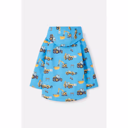 Ethan Kids Waterproof Jacket - 6-7 Yrs, Tractor Wind Turbine Print