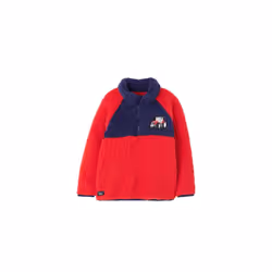 LightHouse Boys' Caden Boys Fleece - Kids' Funnel Necked Half-Zip Fleece - 2-3 Yrs, Red Tractor