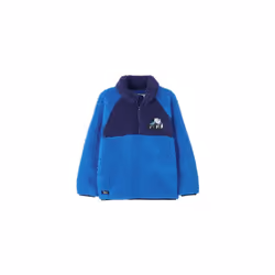 LightHouse Boys' Caden Boys Fleece - Kids' Funnel Necked Half-Zip Fleece - 3-4 Yrs, Blue Tractor