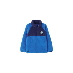 LightHouse Boys' Caden Boys Fleece - Kids' Funnel Necked Half-Zip Fleece - 4-5 Yrs, Blue Tractor