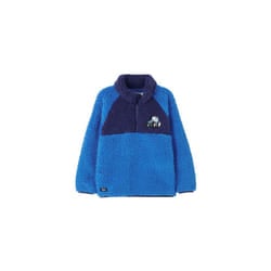 LightHouse Boys' Caden Boys Fleece - Kids' Funnel Necked Half-Zip Fleece - 5-6 Yrs, Blue Tractor