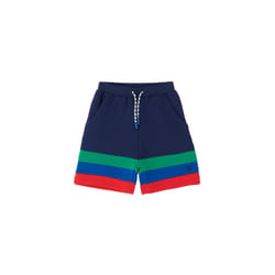 LightHouse Boys Louie Jersey Shorts - Kids Cotton Rich Shorts - 4-5 Yrs, Navy Green Blue Red