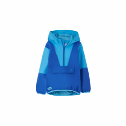 LightHouse Boys' Ryan Waterproof Coat - Kids' Half-Zip Cagoule with Hood - 5-6 Yrs, Blue Navy