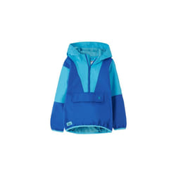 LightHouse Boys' Ryan Waterproof Coat - Kids' Half-Zip Cagoule with Hood - 5-6 Yrs, Blue Navy