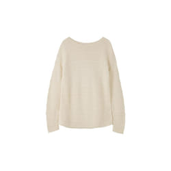 LightHouse Women's Pearl Crew Neck Jumper - Ladies Warm Round Neck Sweater - 18, Cream