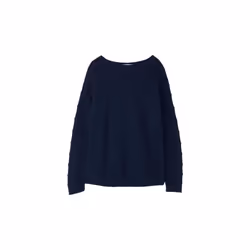 LightHouse Women's Pearl Crew Neck Jumper - Ladies Warm Round Neck Sweater - 10, Navy