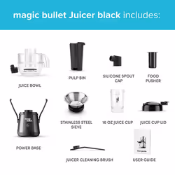 magic bullet juicer black