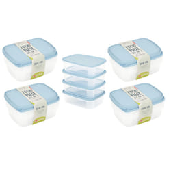16x Wham Food Storage Containers Lunch Box Plastic Tubs With Lid 1L