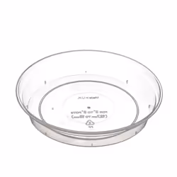 2 Clear Orchid Plant Pot Saucer Dish For 11cm-18cm Orchid Pots 14cm