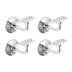4 Chrome Staircase Handrail Bracket Chrome On Brass 63mm plus Screws