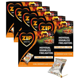 108 Zip Fire Lighters Individual odourless Cubes Instant Light BBQ