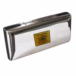 Jack Daniels Nostalgia Polished Chrome Glasses Case