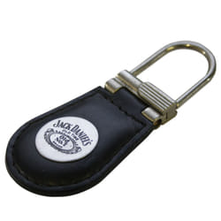 Jack Daniels Leather Keyring With Plaque