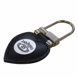 Jack Daniels Leather Keyring With Plaque