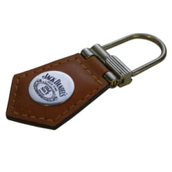 Jack Daniels Leather Keyring With Plaque