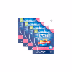 Crystale Dishwasher Salt, 4 x 2kg (Crystale Clear Results)