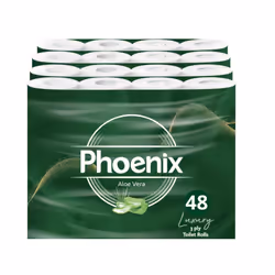 48 Toilet Rolls 3 Ply Aloe Vera Scent Family Pack