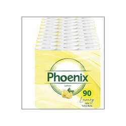 Phoenix 3 Ply 90 Toilet Rolls lemon Fragrance 10 x 9