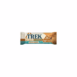 TREK High Protein Flapjack Salted Caramel - Gluten Free - Plant Based - Vegan Snack - 50g x 16 bars