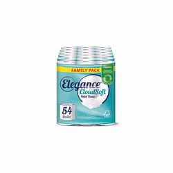 Elegance Cloud Soft Toilet Roll - Bulk Buy (6 Packs x 9 Rolls, totalling 54 Rolls)