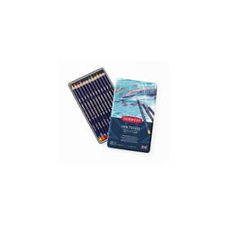 Inktense Permanent Watercolour Pencils 12 Tin Set of 12 4mm Premium Core Strength WaterSoluble Ideal for Drawing Colouring Painting on Paper or Fabric