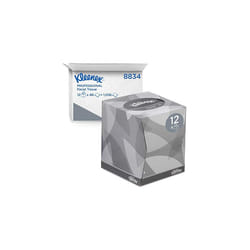 Facial Tissue Cube 8834 2 Ply Boxed Tissues 12 Tissue Boxes x 88 White Facial Tissues 1056 sheets