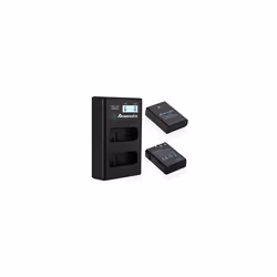 2 x 1500mAh ENEL14 Battery ENEL14a Battery Dual LCD ChargerCompatible with Nikon D5600 D5500 D5300 D5200 D5100 D3500 D3400 D3 ...