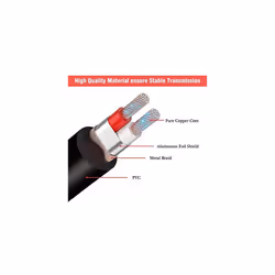 Headphone Adapter 35mm Male to 635mm Female Audio Jack Adapter Converter 20cm